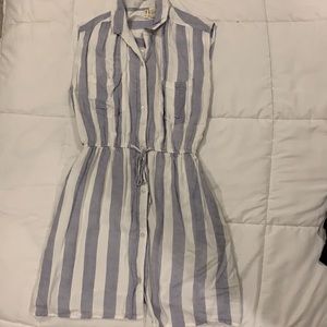 Striped dress with slip